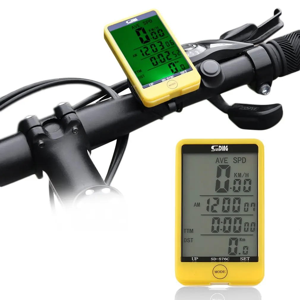 

Sunding 29 Functions Wireless Cycling Bike Computer Speedometer Odometer Stopwatch With Battery