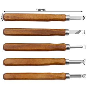 

5 Pcs Wood Carving Tools Kit Steel Chisel Woodworking For Art Crafts Engraving