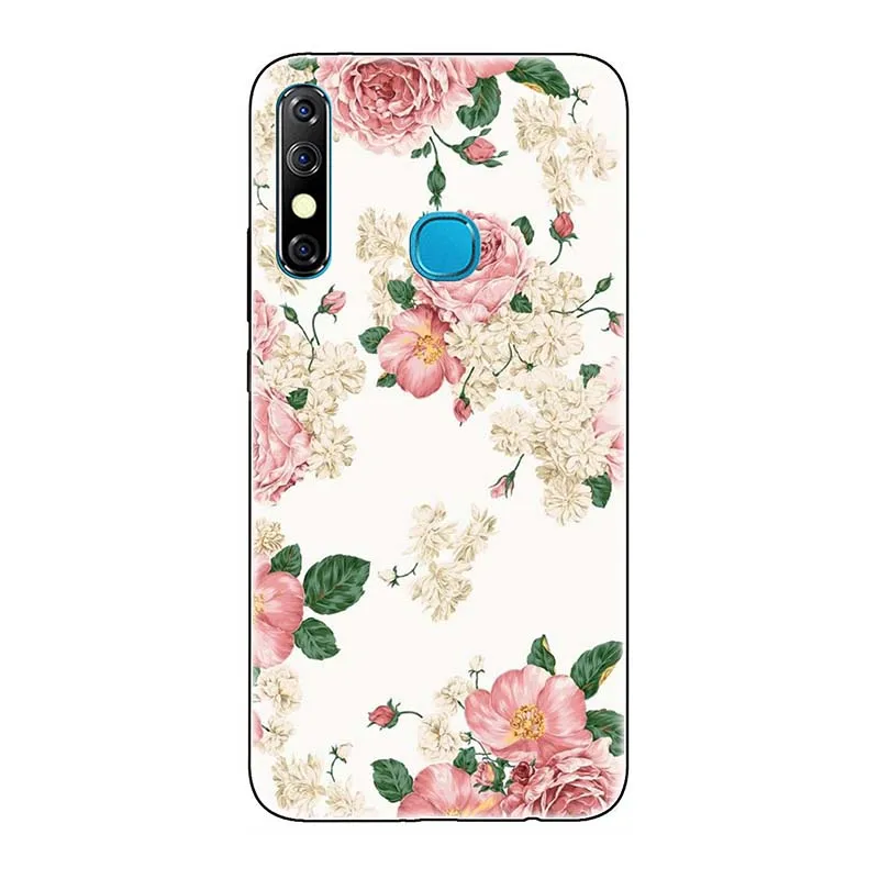 A284 TPU+ PC чехол для телефона s для Infinix Hot 8 Hot8 X650/Hot 8 Lite KC8 чехол с милым рисунком розы волка чехол для задней панели Funda Para - Color: A284