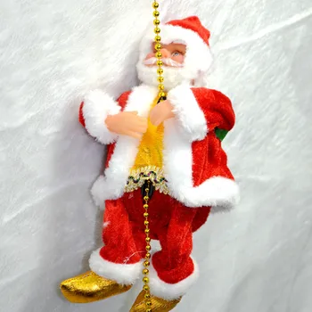 

christmas gifts 2019 Electric Climbing Ladder Santa Claus Christmas Figurine Ornament Gifts Funny New Year Kids Gifts Party
