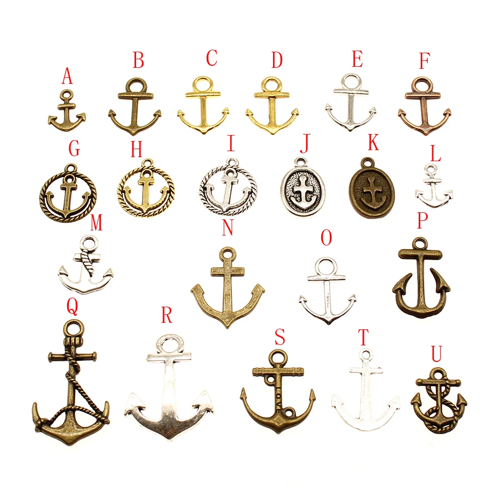 

1 Piece Metal Anchor Charms For Jewelry Making Diy Craft Hand Made