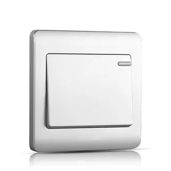 

Switch socket panel space silver wall switch fluorescent More control / Double control / Single control