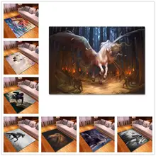 Животные лошадь 3D печатные ковры детская спальня Игровая палатка ковер домашний Декор Ковер детская комната ползать пол коврик Детские игрушки подарок