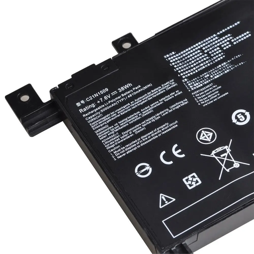 Новый C21N1509 Аккумулятор для ноутбука Asus Notebook X556UA X556UB X556UF X556UJ X556UQ X556UR X556UV A556U FL5900U