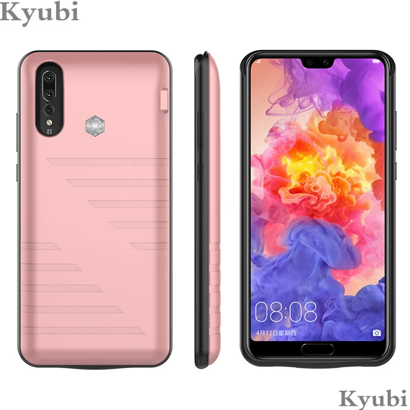 6800 мАч зарядное устройство чехол для huawei P20 externale портативный беспроводной зарядный чехол для huawei P20 роскошный 2 в 1