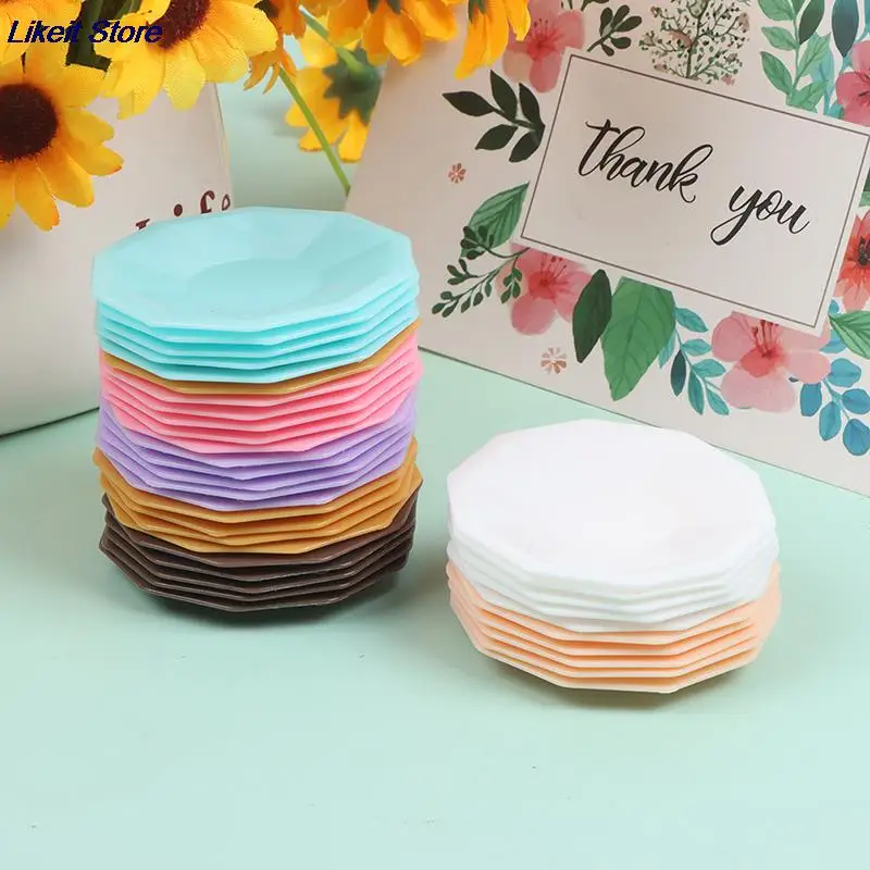 5pcs/lot 3 styles Dollhouse Miniature Food Dishes Tableware Trays Plates Doll Kitchen Toy