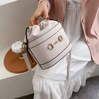 

Fashion Korean Wild Bucket Bags For Women 2020 Luxury Quality Handbags Shoulder Bag Lady Travel Crossbody Messenger Bag bolsas
