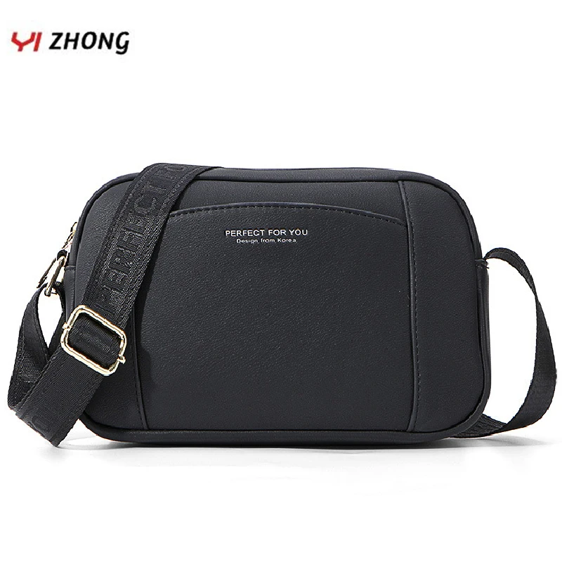 YIZHONG, простая кожаная роскошная сумка через плечо, сумки через плечо для женщин, многофункциональная сумка-мешок, сумка-мессенджер, Женская нагрудная сумка