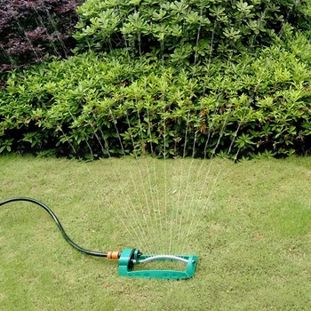 

15 Hole Oscillating Sprinkler 4 Gears Adjustable Outdoor Automatic Sprinklers for Lawn Irrigation System Kids 8-10M Water Range