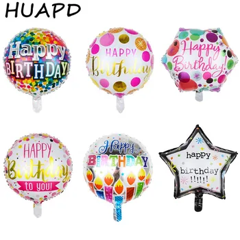 

50pcs New 18-inch Round Foil Balloon Happy Birthday Inflatable Helium Balloons Birthday Party Decoration High Quality Toy
