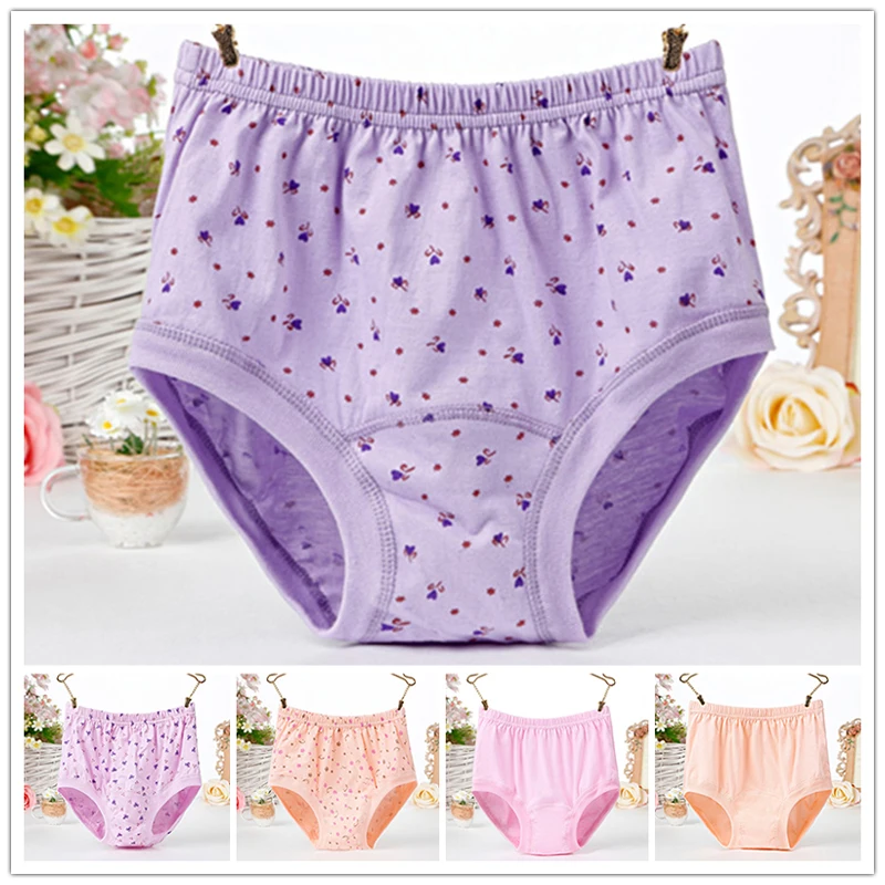 High Waist Mother Grandmother Brief Underpants Middle-aged And Elderly  Women Panty Underwear Plus Size Breathable Cotton Panties - Panties -  AliExpress