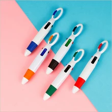 Stylo à bille à pression avec mousqueton, porte clés de dessin animé, papeterie scolaire et de bureau, fournitures de rechange pour examens, offre spéciale