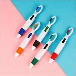 Stylo à bille à pression avec mousqueton, porte clés de dessin animé, papeterie scolaire et de bureau, fournitures de rechange pour examens, offre spéciale 