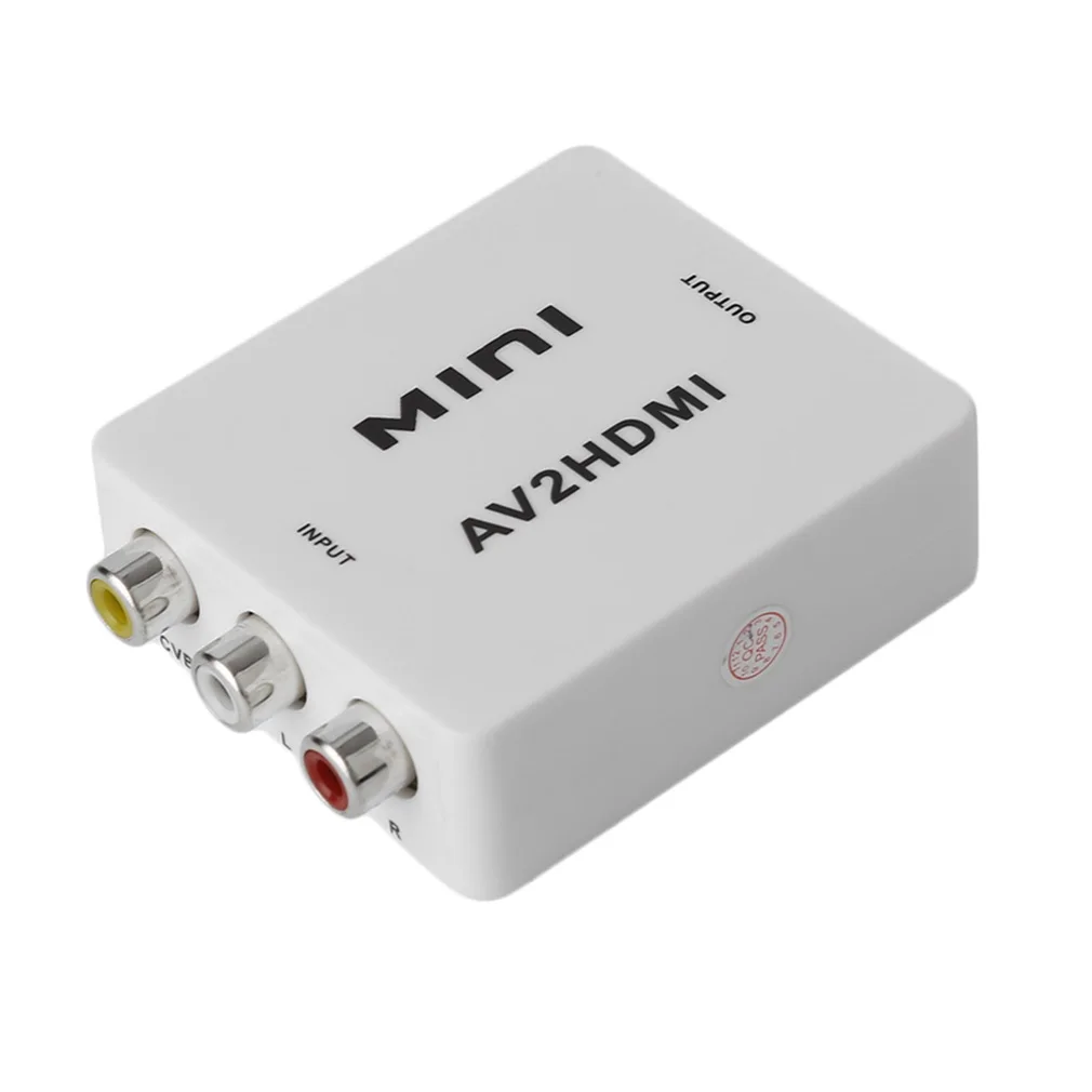 Универсальный мини 1080P AV к HDMI конвертер ANQ-M609 Профессиональный для ПК ноутбук планшет DVD HDTV