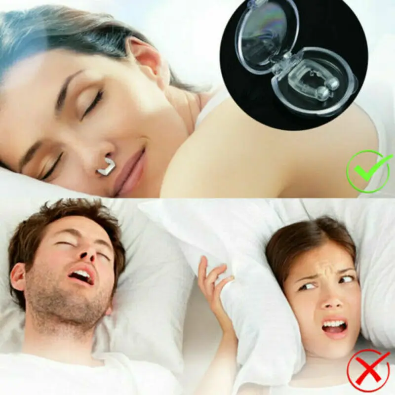 2019 Brand New Style Unisex Silicone Magnetic Clipple Anti Snore Stop Snoring Nose Clip Sleeping Aid