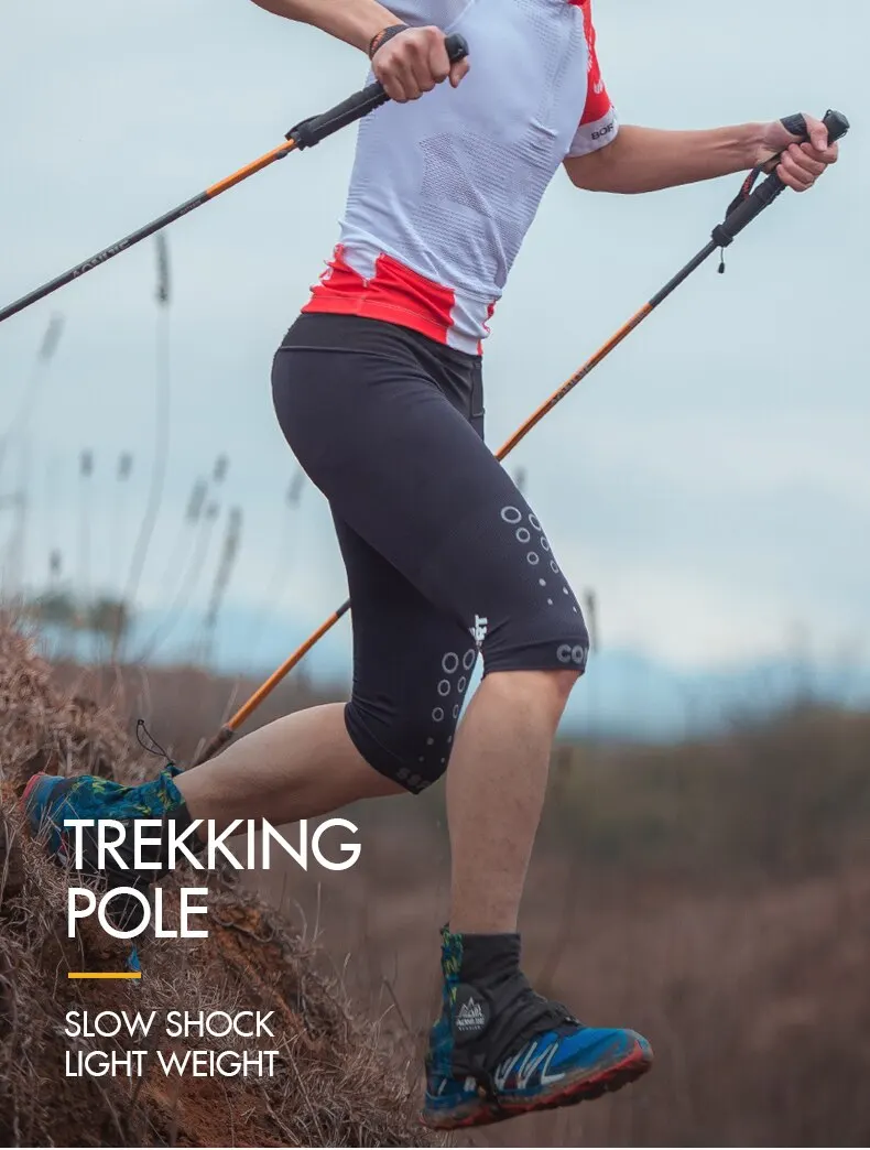 AONIJIE E4102 M-Pole складной Сверхлегкий Быстрый замок треккинговые палки для пешего туризма палка для бега трость из углеродного волокна