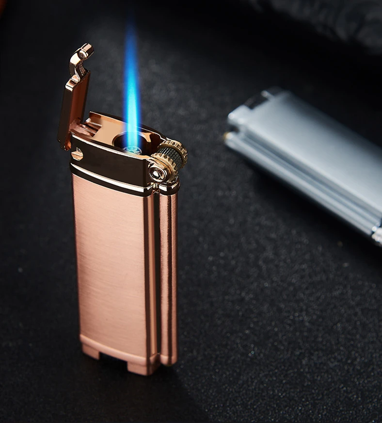 Новая газовая зажигалка Кремневого цвета, турбо-фонарь, ветрозащитная ...