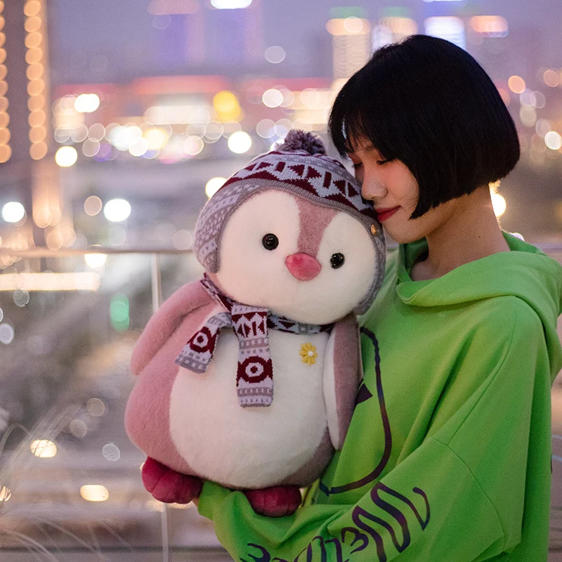 Мягкий шарф пингвин плюшевые игрушки мягкие Мультяшные животные куклы модная