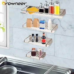 Escurridor de cocina de acero inoxidable, sin perforaciones estante de almacenamiento, cesta colgante para ducha, soporte para champú, organizador de montaje en pared, soporte para especias