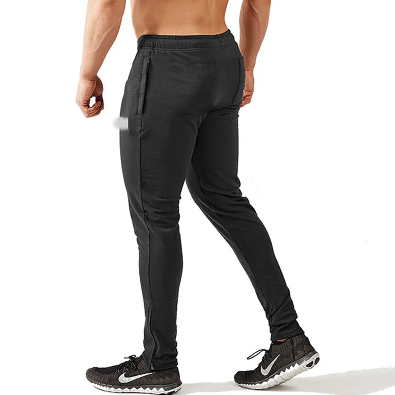 

Pure Cotton Loose-Fit Athletic Pants Muscle Fitness Dr. Sweatpants Men's Pure Cotton Plus-sized Skinny Trousers Beam Leg