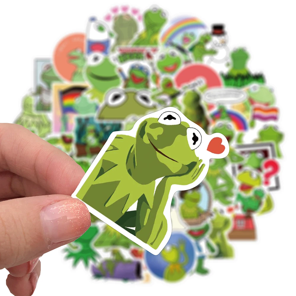 

50PSC Kermit Forg Cartoon Stickers Laptop Guitar Luggage Skateboard Phone Waterproof Graffiti Sticker Decal Kid Classic Toys