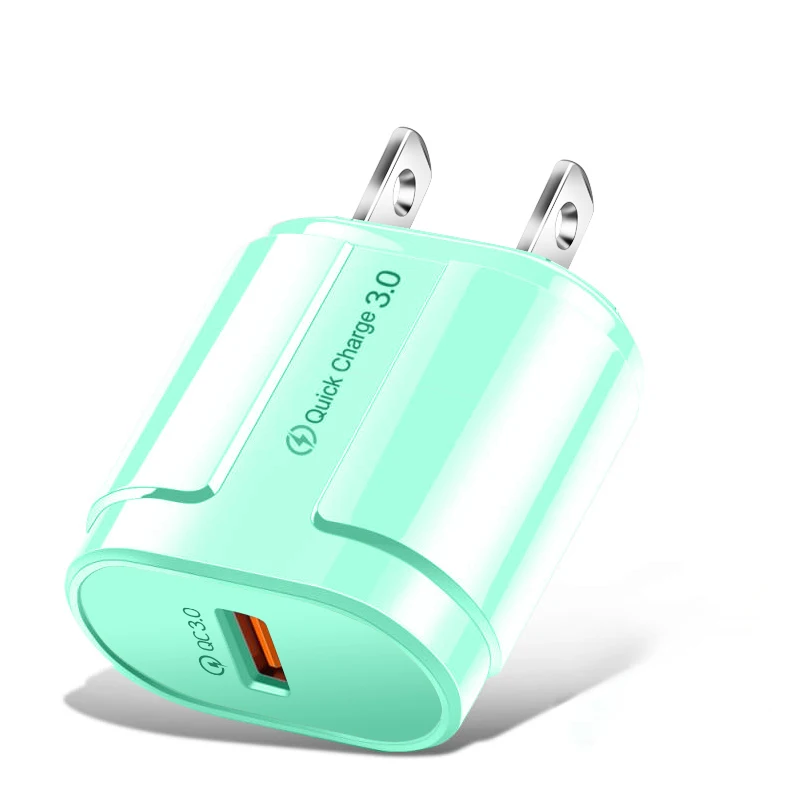 3A Quick Charge 3.0 USB Charger For iPhone 11 Pro 8 EU Wall Mobile Phone Charger Adapter QC3.0 Fast Charging For Samsung Xiaomi 65 watt charger phone Chargers