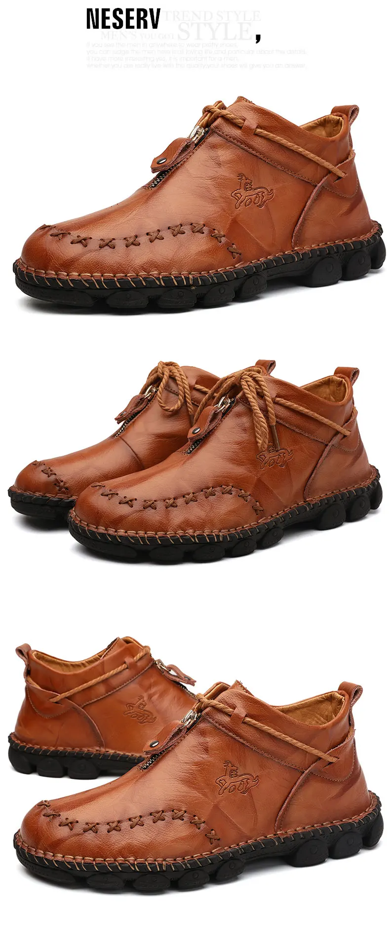 Трендовые мужские ботинки из высококачественной кожи; зимние высокие мужские Ботильоны; мягкая удобная обувь; легкие зимние кроссовки; большой размер 48