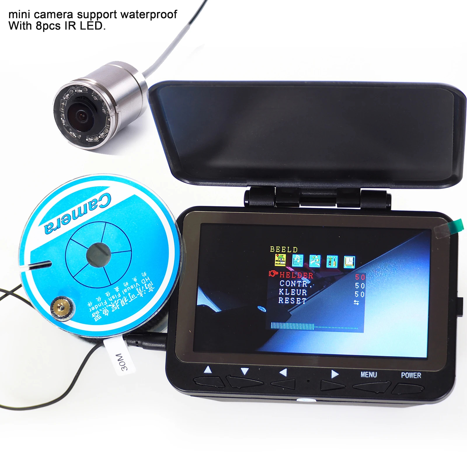 WF06 Original 15/30M 1000TVL Fish Finder Underwater Ice Fishing Camera 4.3