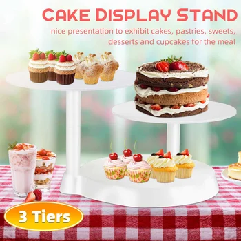 

3 Tiers Cupcake Dessert Display Decoration Tools Cake Stand set Pedestal Wedding Party Display