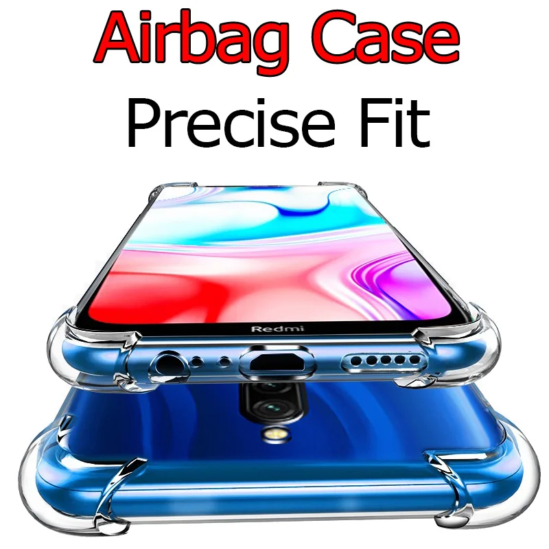 Airbag чехол+ стекло Redmi-8 8A Xiaomi TPU Case Redmi8 A мягкий чехол на Xiomi Redmi 8A чехол ксиоми редми 8а чехлы редми8 а glass сяоми редми 8 а стекло на редми-8 защитное стекло Xiaomi Redmi 8 case