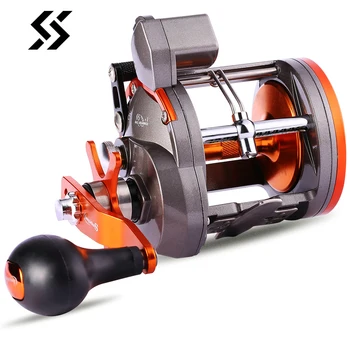 شراءSougayilang 6+1BB 30B 40B Strong Trolling Counter Fishing Reel Casting Sea Spinning Wheels Baitcasting Reel Coil Fishing Tackle