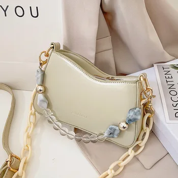 

WOMEN'S Bag Non-mainstream French Armpit Package 2020 New Style Fashion Fashion Baguette Bag Versatile Chain Crossbody