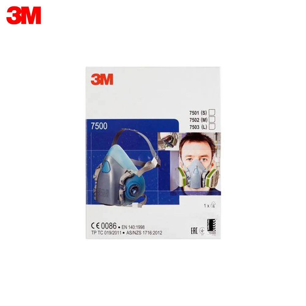 3M Полумаска серии 7500, размеры L, M, S