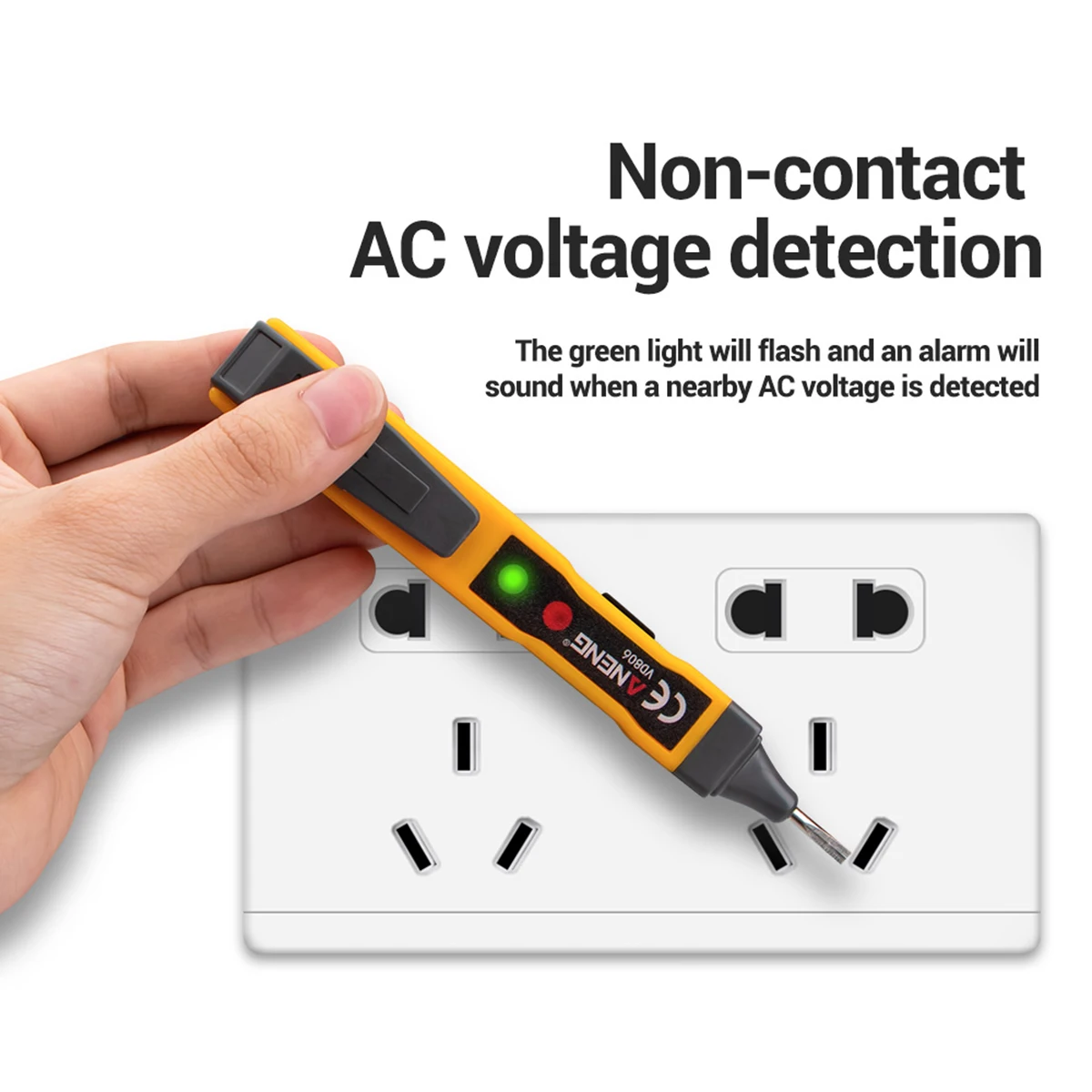 ANENG VD806 электрическая бесконтактная Ручка тест er AC детектор напряжения Тестовый карандаш со звуковым сигналом светильник