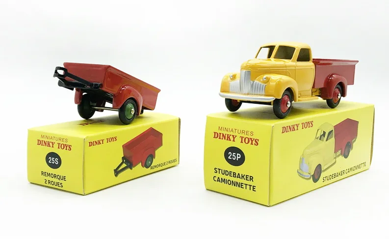 Atlas Dinky Truck 25P+ 25S Studebaker пикап+ трейлер литые игрушки 1:43