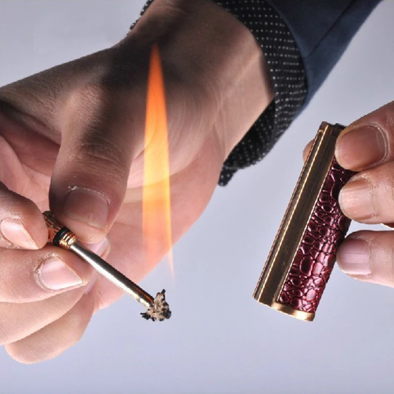 

Free Fire Metal Match Lighter Flint Fire Starter Kerosene Oil Flame Lighter Portable Outdoor Tool Hiking Camping Fire Starter