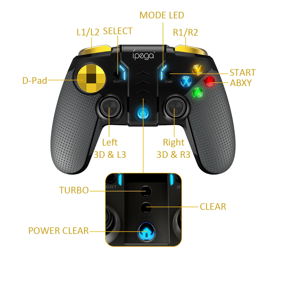 IPega PG-9118 Pubg контроллер геймпад джойстик для телефона Bluetooth игровой коврик для iPhone мультимедийная игра Android ios ПК для Xiaomi