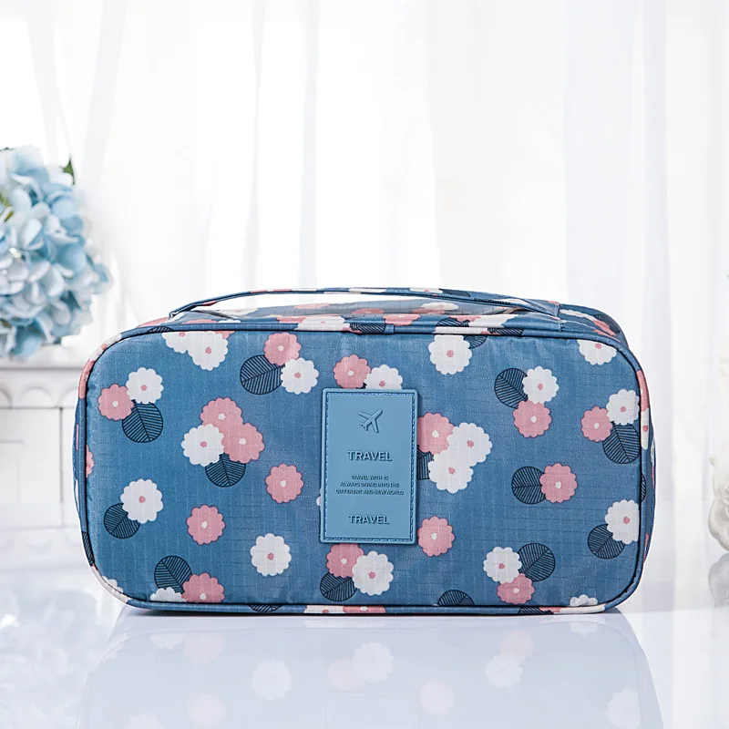 Small Size Portable Travel Storage Waterproof Nylon Storage Box Underwear Organizer Bra Cosmetics Sanitary Napkin Storage Box