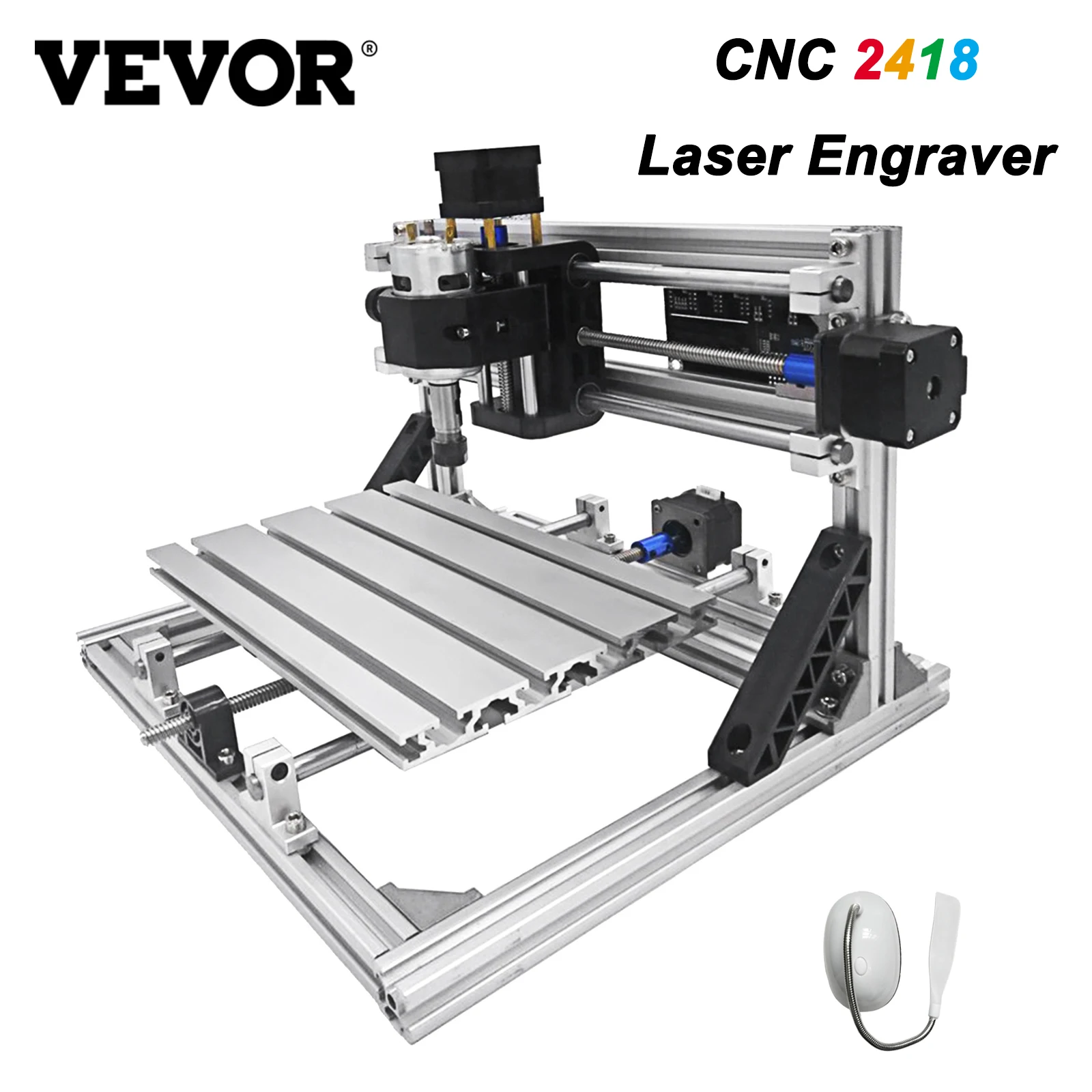 VEVOR 3 оси ЧПУ 2418 маршрутизатор лазерный гравер комплект 2020 алюминиевый профиль