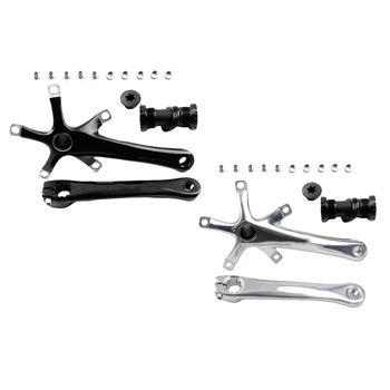 

Folding Bike Crankset 130BCD 170mm Crank Arm w/ Bottom Bracket Bike Chainring Bicycle Crankset Mountian Road Bike Component Part