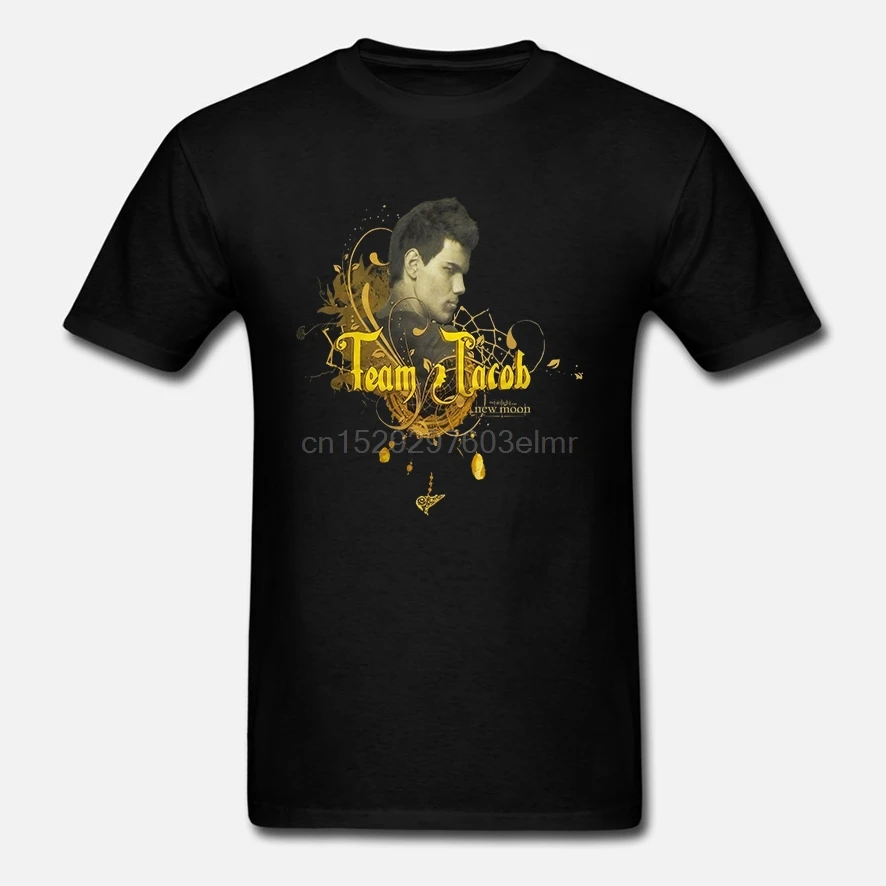 JUNIORS WOMENS TWILIGHT SAGA NEW MOON TEAM JACOB BLACK TSHIRT #13269V | Мужская одежда