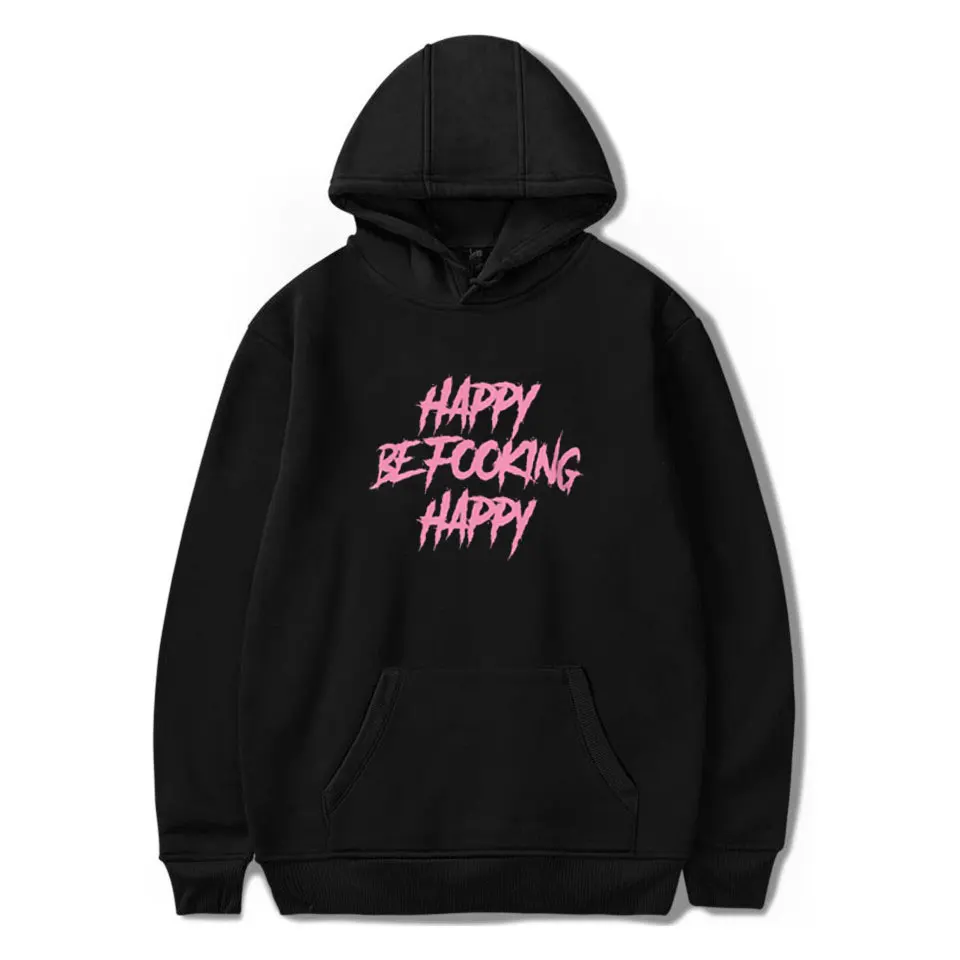 Хип-хоп yungblud be fooking happy print толстовки для мужчин/женщин 2019 новая толстовка с