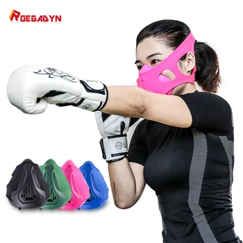 

ROEGADYN Gym Fitness Colorful Smog Carbon Dust Mask Training Mask 6 Speed Adjustment Oxygen Control Training Mask For Running