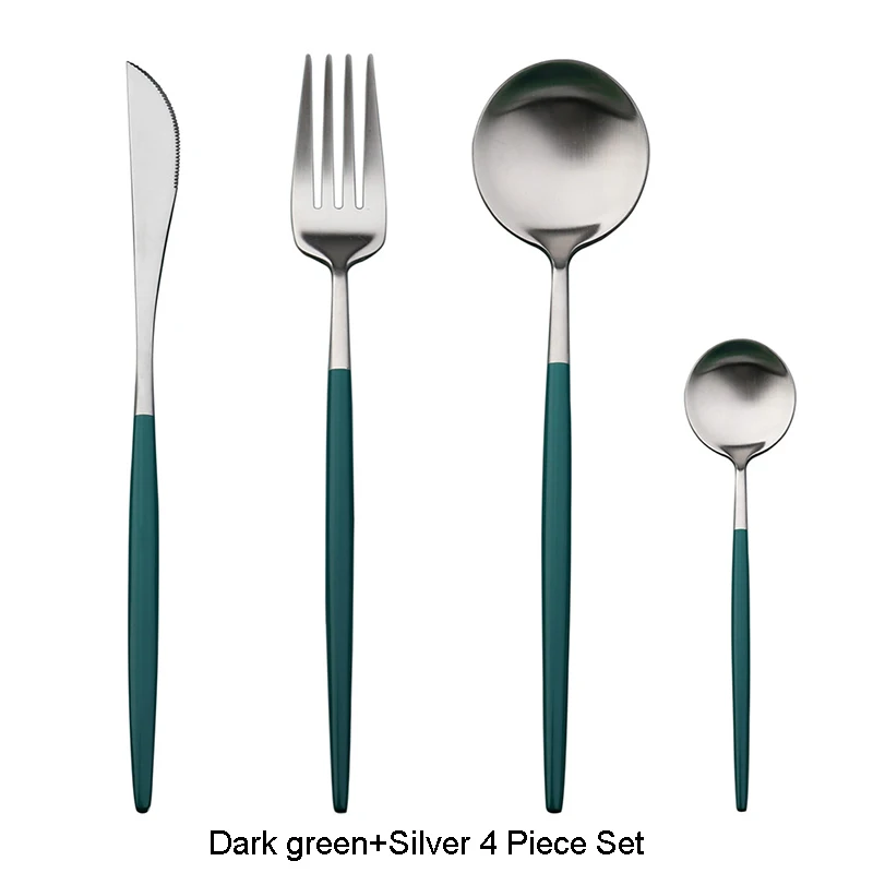 Dark green Silver