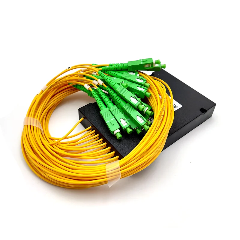 PLC ОПТИЧЕСКИЙ СПЛИТТЕР SC APC 1x16 волоконно оптический сплиттер одиночный режим ABS