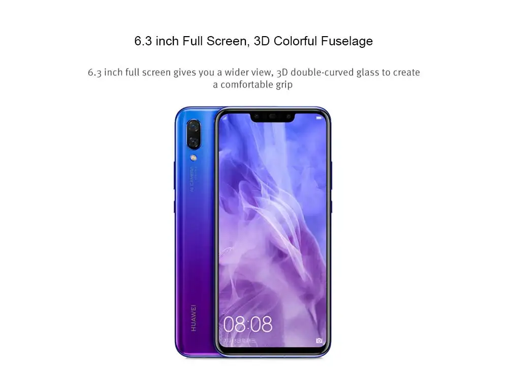 Huawei Nova 3 4GB + 128GB 24.0MP 4G Unlocking Globa