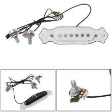 OOTDTY Acoustic Guitar Soundhole Pickup 6 String For Cigar Box Guitar Parts Accessories suit for guitar