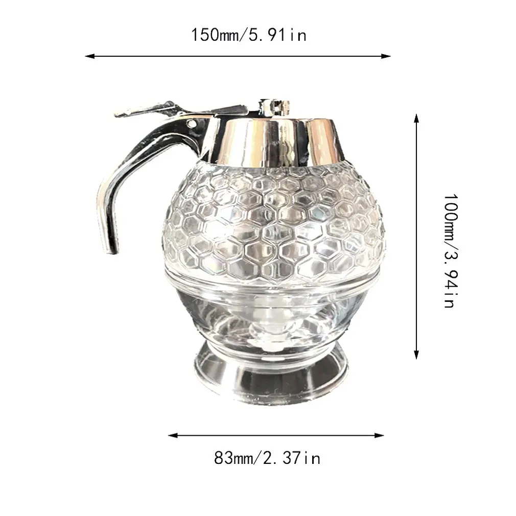 Дозатор для медового сиропа, горшок, банка, 1Cup Hive, с подставкой-триггером, акриловый соковыжималка, дистрибьютор