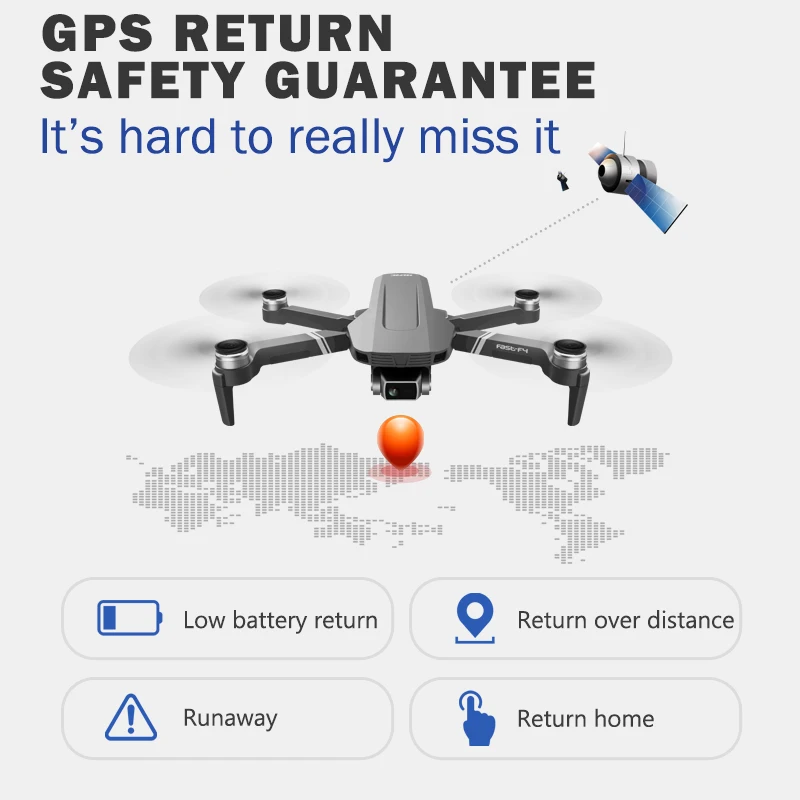 F4 Дрон 4k 5G HD Механическая gimbal камера gps система поддерживает TF карты дроны Stabilier