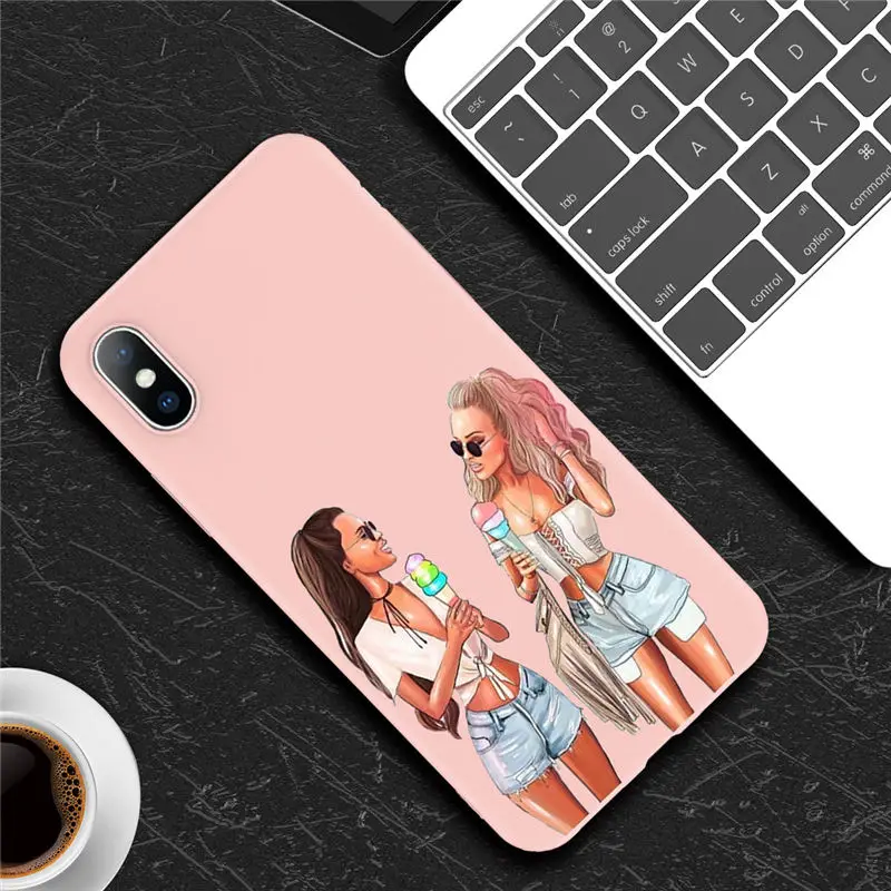 Lovebay для женщин мама ребенок для iPhone 11 чехол для телефона для iPhone 7 8 6 6s Plus X XR XS Max 11 Pro 5 5S SE Силиконовый ТПУ мягкий чехол - Цвет: 6420